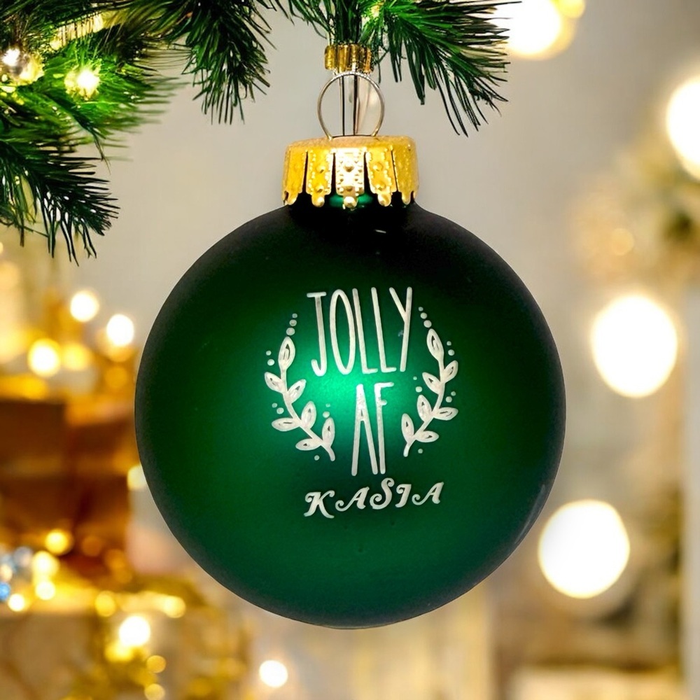 Personalized Family Holiday Crystal Ornament - Picture 6 of 7